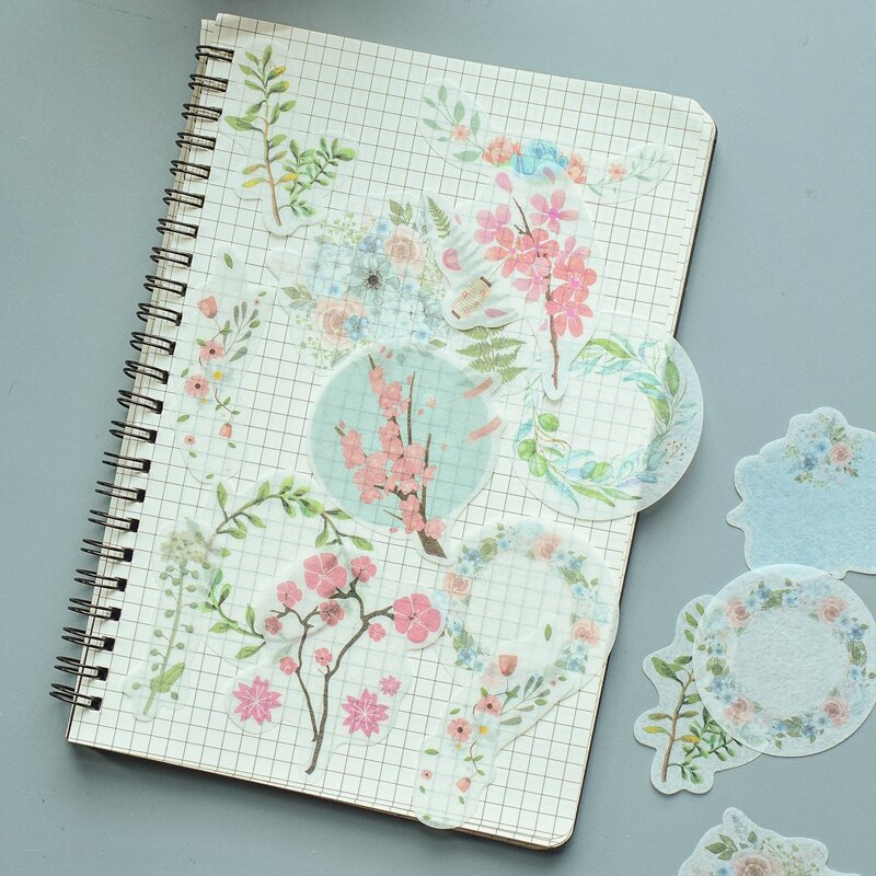 

40pcs Plants Pattern Sticker, Multicolor