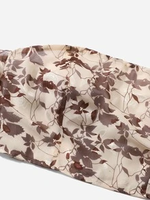 Áo sơ mi Plus Size Dây kéo Hoa Tất cả trên in Boho - Nhiều màu - Xem 3