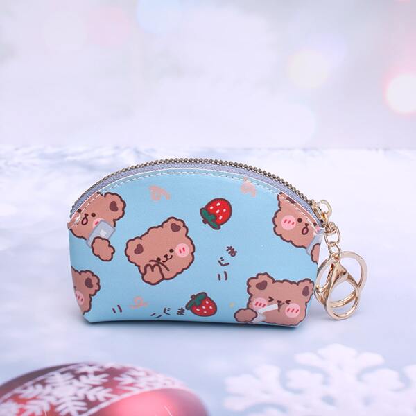 

Cartoon Graphic Coin Purse, Blue