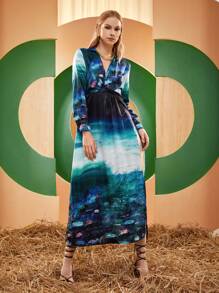 Tina Benally Art Đầm Tách cao Tất cả trên in Boho - Nhiều màu - Xem 6