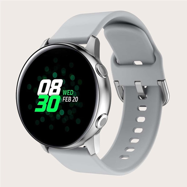

Plain Silicone Watchband For Samsung Active, Grey