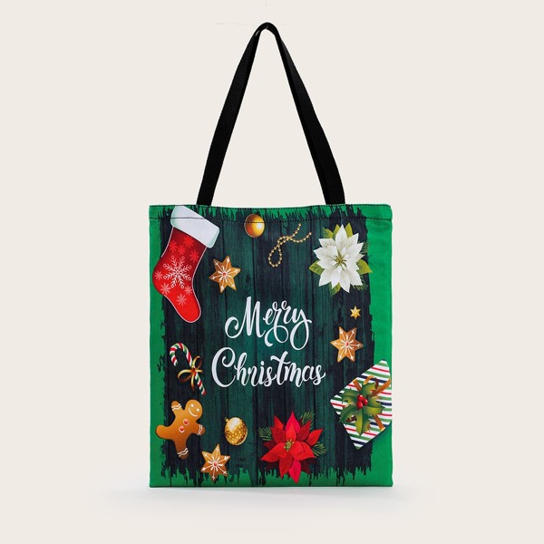

Christmas Pattern Shopper Bag, Multicolor