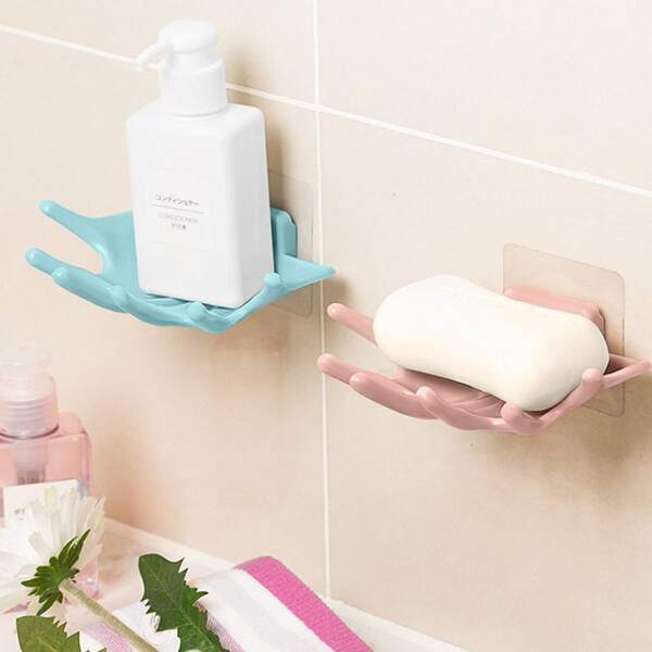 

1pc Random Color Soap Dish Holder, Multicolor