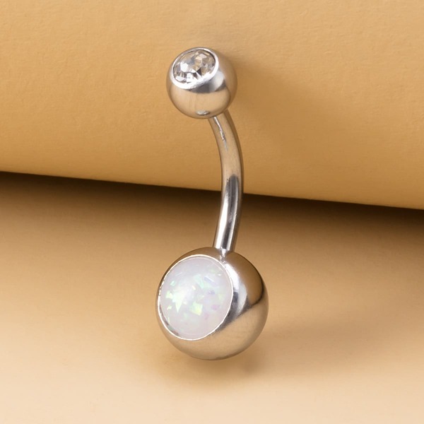 

Rhinestone Decor Navel Belly Ring, Multicolor
