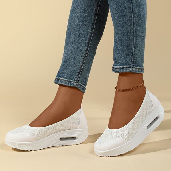 

Braided Detail Rocking Shoes, White