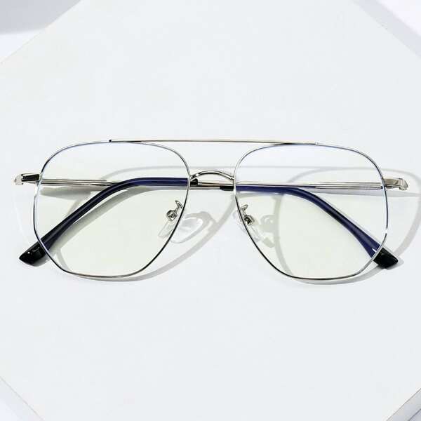 

Men Metal Frame Anti-Blue Light Eyeglasses, Multicolor