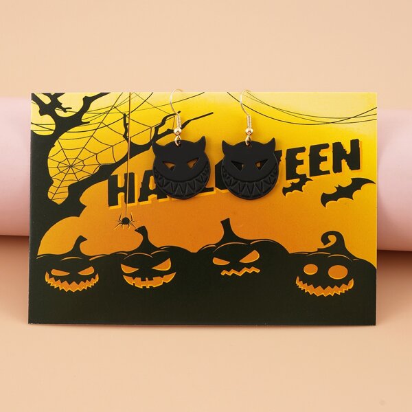 

Halloween Monster Decor Drop Earrings, Black