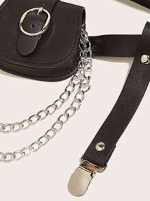 Túi trang trí Garter Belt - màu đen - Xem 4