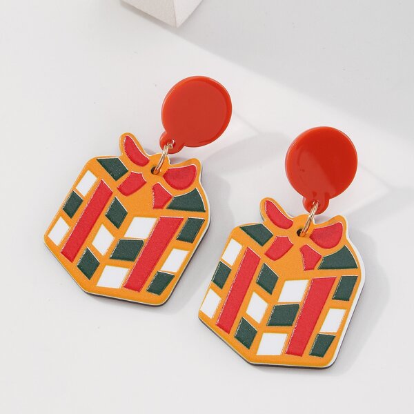 

Christmas Gift Decor Drop Earrings, Multicolor