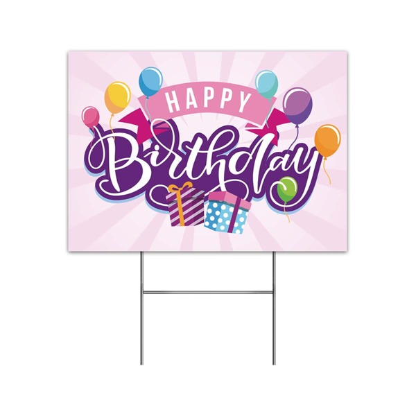 

1pc Slogan Graphic Decorative Garden Stake, Multicolor