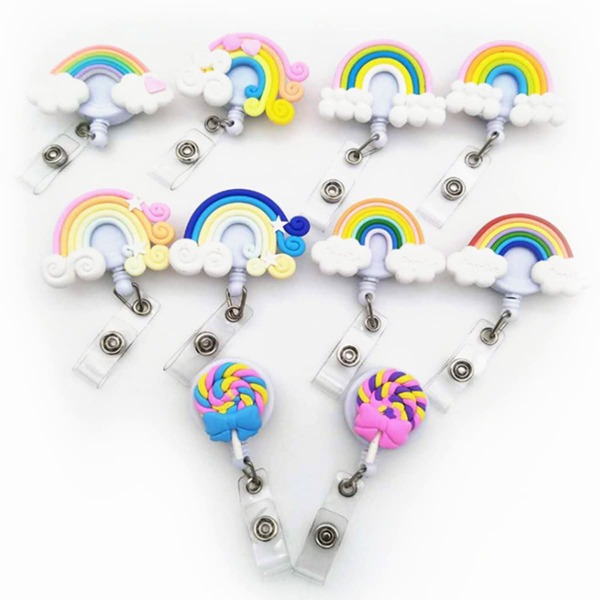 

1pc Random Rainbow Card Cover Buckle, Multicolor
