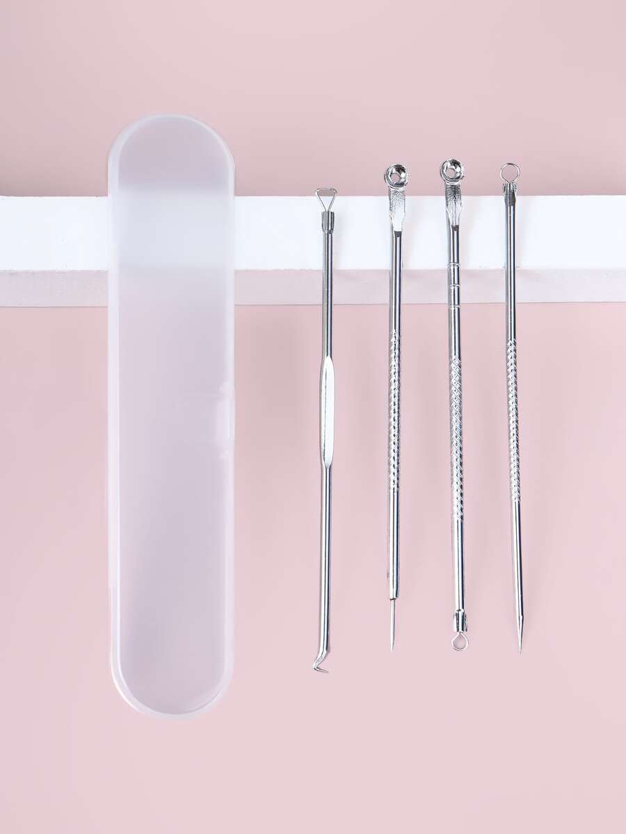 4pcs Acne Needle Set - Silver - View 1