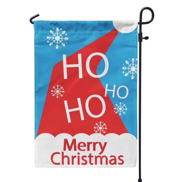 

Christmas Hat Print Decorative Garden Flag, Multicolor