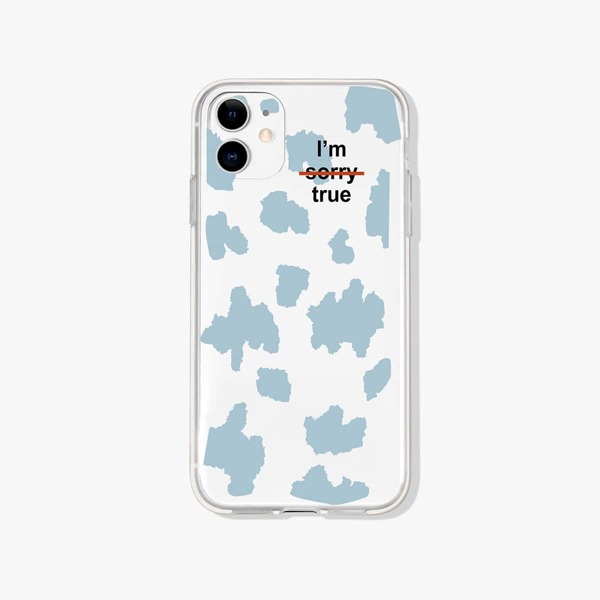 

Letter Graphic Phone Case, Clear