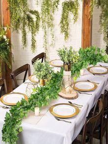 7pcs Artificial Rattan - Green - View 5