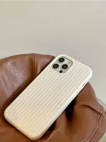 Ốp lưng điện thoại cơ bản 1 chiếc ốp lưng điện thoại silicon dạng rắn/lỏng nhiều màu sắc tương thích với iPhone 11/12/13/14/15/13promax/14promax/15promax - Màu be - Xem 4