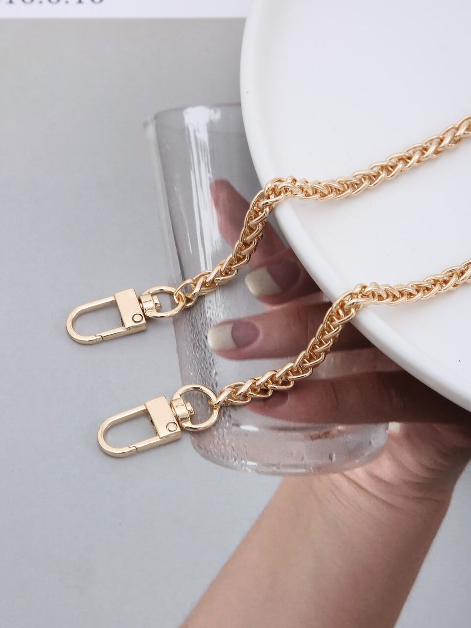Metallic Chain Bag Strap Bag Accessories DIY Accessories Adjustable Replacement Shoulder Strap Stylish Durable
