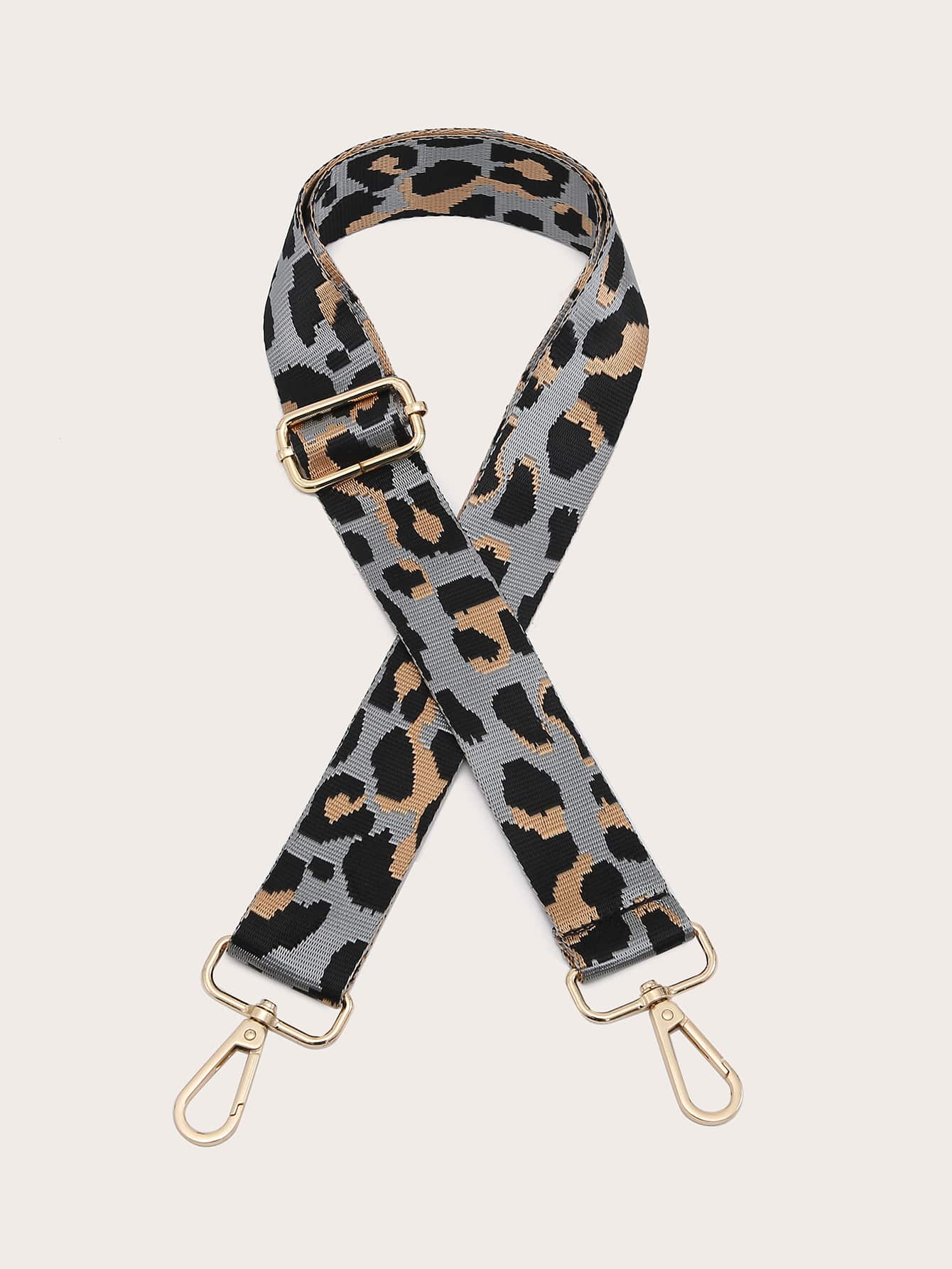 1pc Leopard Pattern Retro Fashion Bag Strap Replacement Shoulder Strap Bag Accessories DIY Accessories Adjustable Replacement Shoulder Strap Stylish Durable - Multicolor - View 1