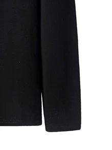 Manfinity 男士字母圖案T恤 - 黑色 - 查看 3