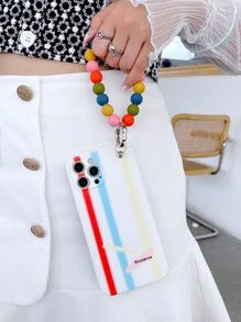 撞色帶串珠手帶手機外殼 - 彩色 - 查看 3