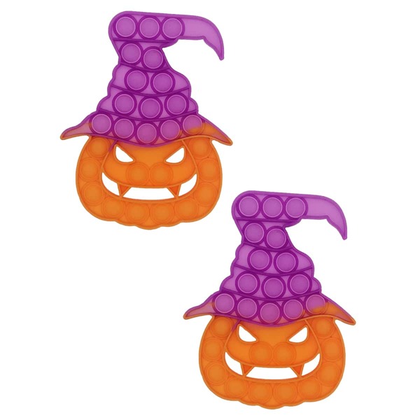 

1pc Random Halloween Pumpkin Push Pop Bubble, Multicolor