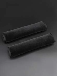 1pc Car Seat Belt Cover - Black - View 7