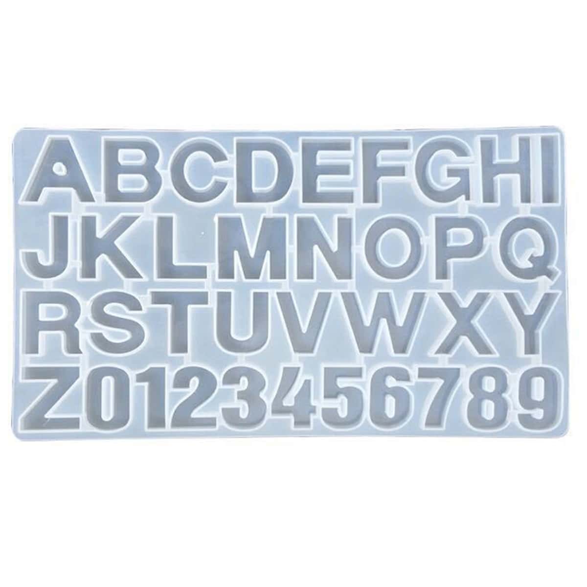 

1pc English Letter DIY Silicone Mold, Clear