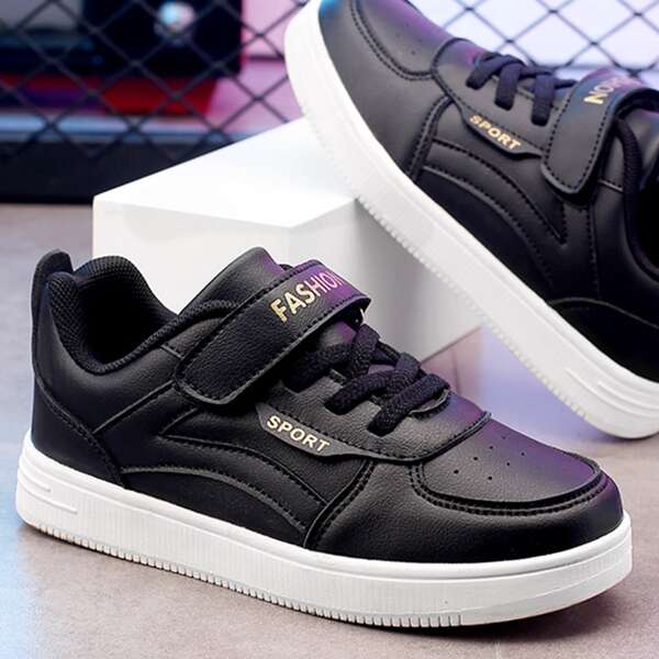 

Boys Velcro Strap Skate Shoes, Black