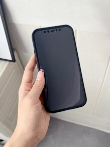 帶圓環支架透明手機殼 - 黑色 - 查看 5