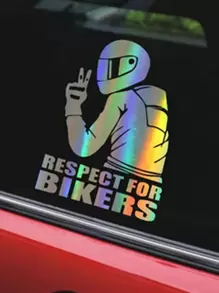 Adhesivo para coche con estampado de letra láser - Multicolor - Ver 1