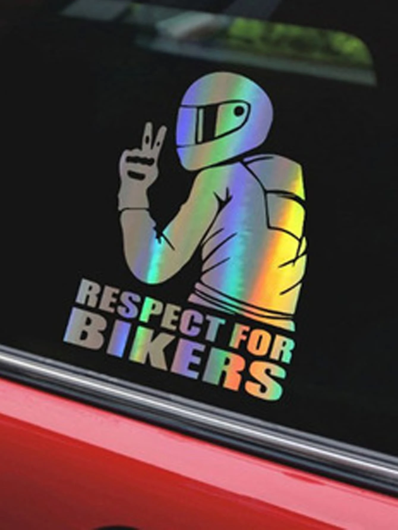 Adhesivo para coche con estampado de letra láser - Multicolor - Ver 1