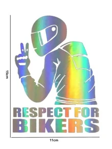 Adhesivo para coche con estampado de letra láser - Multicolor - Ver 3