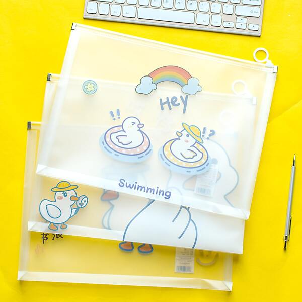 

1pc Cartoon Graphic Random File Pocket, Multicolor