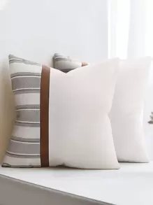 條紋圖案靠墊套不附帶墊芯 - 彩色 - 查看 3