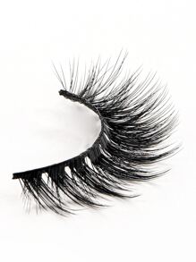 12 Paying Complete Eyelashes Thick Curls 15mm Fluffy Slim Fake Eyelashes Daily Tail Tail Tail Long Strip Lashes, Lashes, Eyelashes, Fake Lashes - Black - View 4