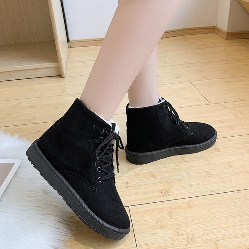

Minimalist Lace Up Front Boots, Black