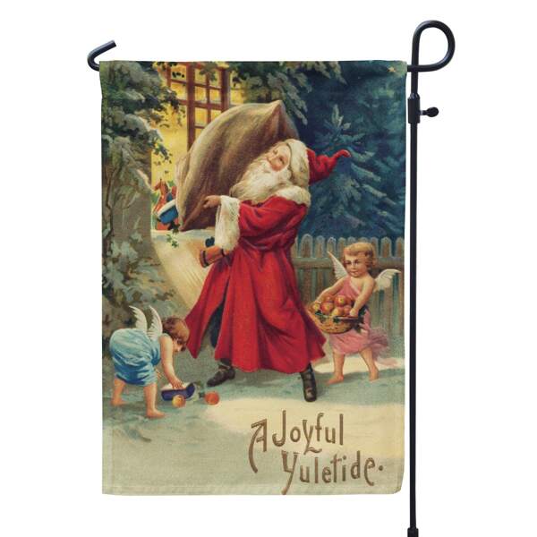 

Christmas Santa Print Decorative Garden Flag, Multicolor