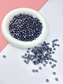 Hạt chữ cái thích hợp để làm vòng cổ và vòng tay - màu đen - Xem 2