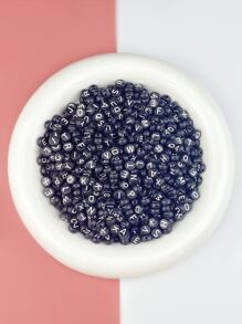 Hạt chữ cái thích hợp để làm vòng cổ và vòng tay - màu đen - Xem 3