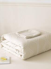 Geometric Tufted Bedspread Set - Beige - View 3