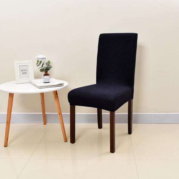 

Plain Stretchy Chair Slipcover, Navy blue