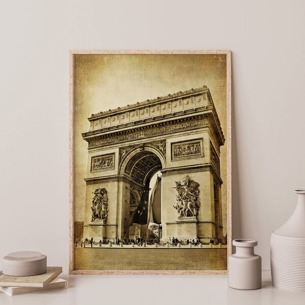 

Arc de Triomphe Pattern Unframed Painting, Multicolor