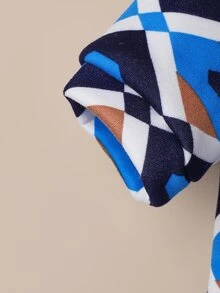 幾何樣式寵物運動衫 - 彩色 - 查看 3