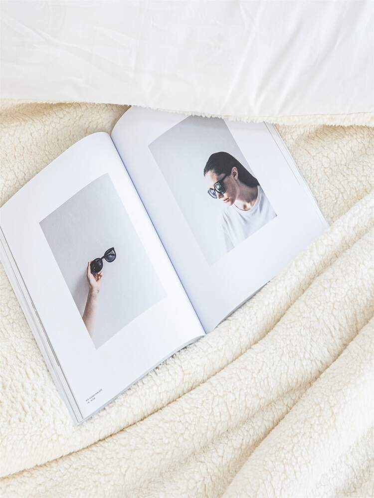 One Side Fleece Duvet Covers Set Without Filler - Beige - View 5