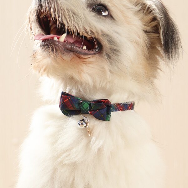 

Christmas Plaid Print Pet Bow, Multicolor
