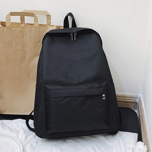 

Large Capacity Zip Classic Bag, Black