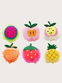 1 quả bóng tắm tạo bọt thiết kế hình trái cây ngẫu nhiên, bóng lưới tắm sáng tạo hoạt hình, xơ mướp tạo bọt cho phòng tắm trang trí phòng tắm mùa hè - Nhiều màu - Xem 4