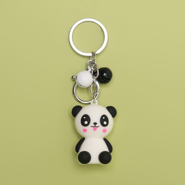 

Cartoon Panda Charm Keychain, Multicolor