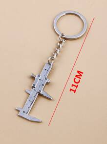 卡尺吊墜鑰匙扣 - 銀色 - 查看 4