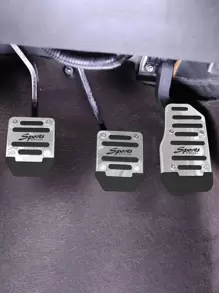 3入組汽車防滑踏板套 - 銀色 - 查看 1